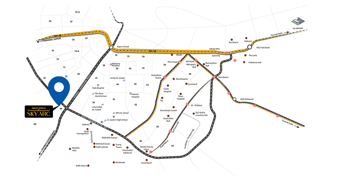 smartworld-skyarc-location-map